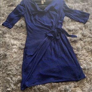 Faux wrap dress